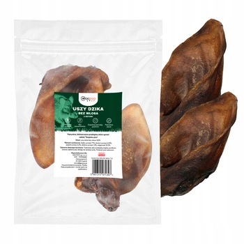 Przysmak dla psa Ucho Dzika bez włosa 2 szt GACZOO naturalny gryzak