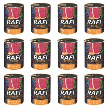 DOLINA NOTECI RAFI Karma mokra dla psa Kaczka 12 x 400g Bezzbożowa