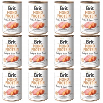 Brit Mono Protein 12 x 400g Turkey Sweet Potato mokra karma dla psa