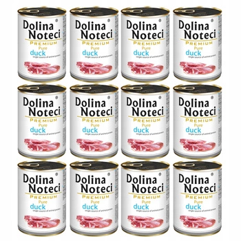 DOLINA NOTECI Premium Pure karma mokra dla psa kaczka 12 x 400g