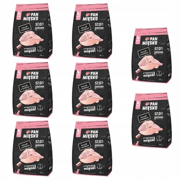 Pan Mięsko Karma dla kociąt sucha 8 x 400g Kurczak Królik