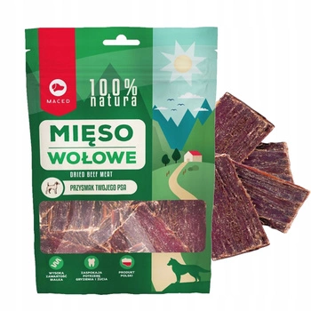 MACED MIĘSO Wołowe Suszone Naturalny Gryzak dla psa 150g