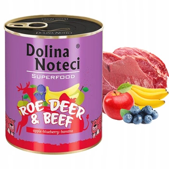 Dolina Noteci Superfood mokra karma dla psa 800g Sarna Wołowina