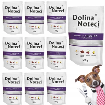 Dolina Noteci Premium mokra karma dla psa 10 x 500g królik