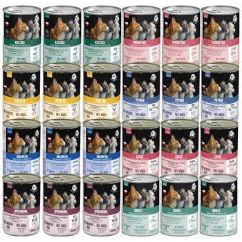 PET REPUBLIC karma mokra dla kota mix smaków 24 x 400g