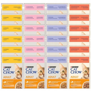 Purina Cat Chow mokra karma dla kota w galaretce Mix Smaków 24 x 85g