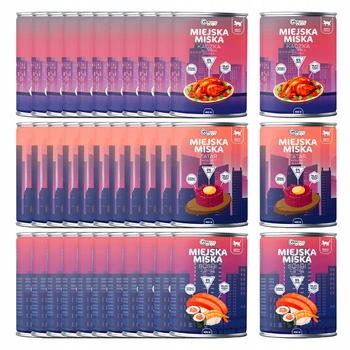 Gaczoo Miejska Miska bezzbożowa karma mokra dla kota mix smaków 36 x 400g