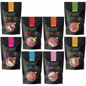 PIPER Mokra karma dla psa Dolina Noteci Mix Smaków 8 x 500g pełnoporcjowa