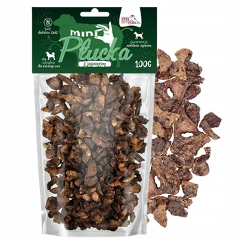 Syta Micha Mini płucka jagnięce dla psa smaczki przysmak 100g