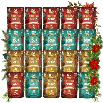BRIT CHRISTMAS SOUP karma mokra zupa dla kota mix smaków 20 x 75g