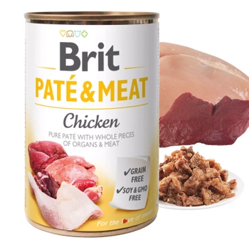 BRIT PATE & MEAT Karma mokra dla psa Kurczak 400g