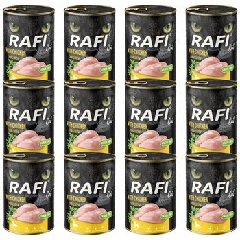 RAFI CAT Dolina Noteci Karma mokra dla kota Kurczak 12 x 400g bezzbożowa