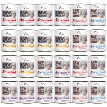Raw Paleo Mono Karma mokra dla psa mix smaków 24 x 800g Bezzbożowa