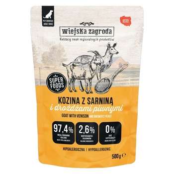 Wiejska Zagroda karma mokra dla psa Kozina z Sarniną 500g