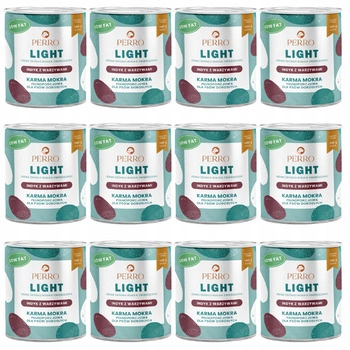 Perro LIGHT Monobiałkowa karma mokra dla psa indyk warzywa 12 x 800g