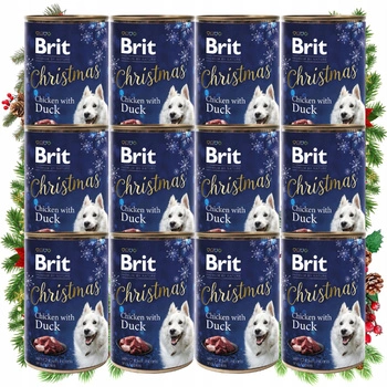 BRIT Premium By Nature CHRISTMAS karma mokra dla psa kaczka 12 x 400g