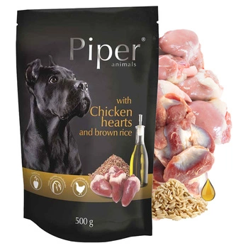 PIPER Karma mokra dla psa Dolina Noteci Serca Kurczaka 500g bez zbóż