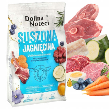 DOLINA NOTECI Premium Karma sucha dla psa Jagnięcina 9 kg Bezzbożowa