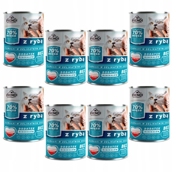 Mokra karma dla kota Frendi 8 x 800g Ryba