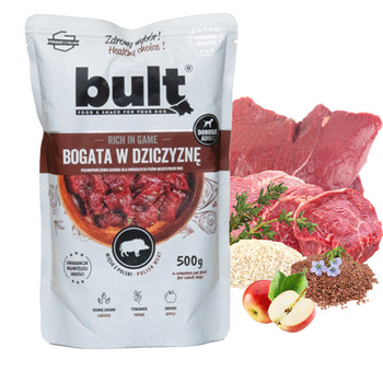 BULT Karma mokra dla psa Dziczyzna 500g