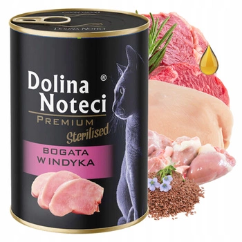 DOLINA NOTECI Premium Sterilised Mokra karma dla kota Indyk 400g