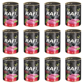 RAFI CAT Karma mokra dla kota Cielęcina 12 x 400g