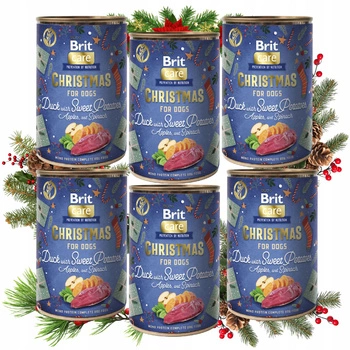 BRIT CHRISTMAS Mono Protein Kaczka mokra karma dla psa 6 x 400g