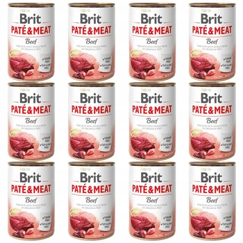 Brit Pate & Meat 12 x 400g Beef mokra karma dla psa