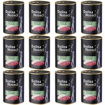 DOLINA NOTECI Premium Mokra karma dla kota Gęś 12 x 400g