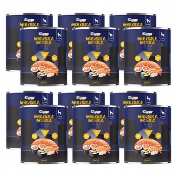 Gaczoo Miejska Miska bezzbożowa karma mokra dla psa Sushi z Rybą 12 x 800g