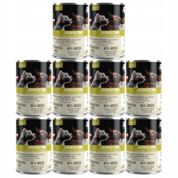 PET REPUBLIC karma mokra dla psa Jagnięcina 10 x 400g Bezzbożowa