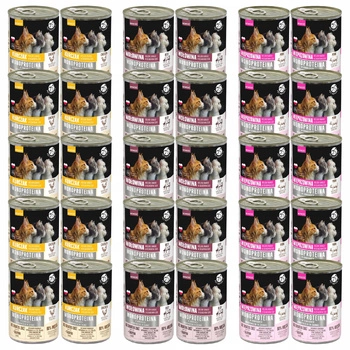 PET REPUBLIC Mono Protein Mix Smaków karma dla kota mokra 30 x 400g