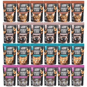 Pan Mięsko mokra karma dla kota 24 x 85g Mix