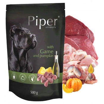 PIPER Karma mokra dla psa Dolina Noteci Dziczyzna 500g bez zbóż