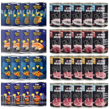 Pan Mięsko Miejska Miska Gaczoo karma mokra dla psa mix smaków 36 x 400g