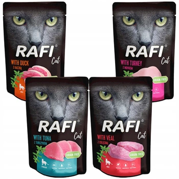 RAFI CAT Karma mokra dla kota Dolina Noteci Mix Smaków 200 x 100g bez zbóż