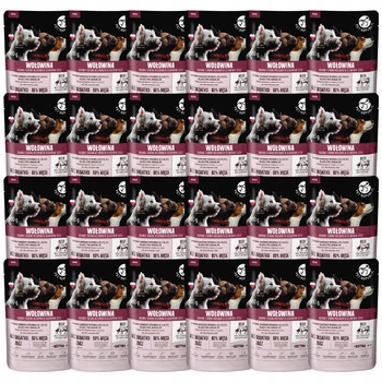 PET REPUBLIC Mini Fileciki karma mokra dla psa Wołowina 24 x 100g Bezzbożowa