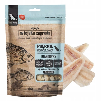 WIEJSKA ZAGRODA zdrowy przysmak dla psa Białoryby 100g Bezzbożowy
