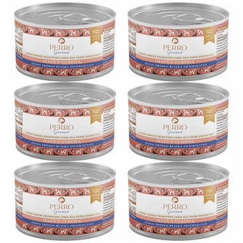 PERRO Gourmet Karma mokra dla psa Jeleń z cukinią 6 x 200g