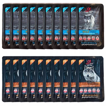 ALPHA SPIRIT Karma sucha dla psa Półmiękka mix smaków 20 x 200g Bezzbożowa