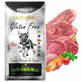 BIOFEED Euphoria Medium&Large karma sucha dla szczeniąt Jagnięcina 12 kg