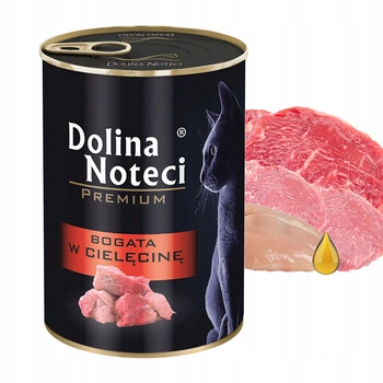 Dolina Noteci Premium mokra karma dla kota 400g Cielęcina