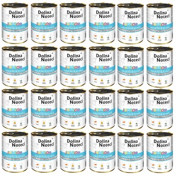 Dolina Noteci Junior mokra karma dla szczeniąt 24 x 400g Jagnięcina