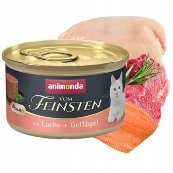 Animonda Vom Feinsten Mousse mokra karma dla kota 85g łosoś drób 