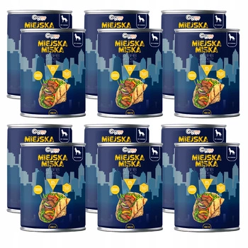 Gaczoo Miejska Miska bez zbóż karma mokra dla psa Kebab Jagnięcy 12 x 400g