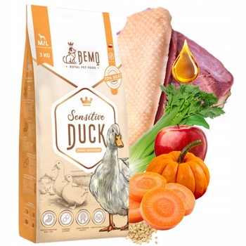 BEMO SENSITIVE Duck Karma sucha dla psa średnie i duże rasy M/L 3 kg