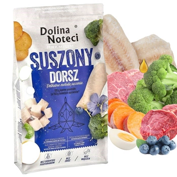 DOLINA NOTECI Karma sucha dla psa Dorsz 9 kg Bezzbożowa