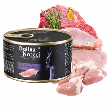 Dolina Noteci Premium 185g królik karma mokra dla kota 