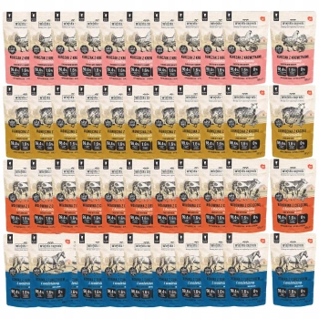 Wiejska Zagroda karma mokra dla kota Mix Smaków 48 x 100g bezzbożowa