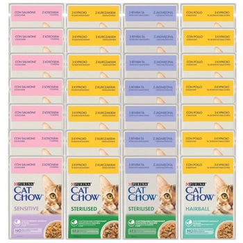 Purina Cat Chow mokra karma dla kota w sosie Mix Smaków 28 x 85g 